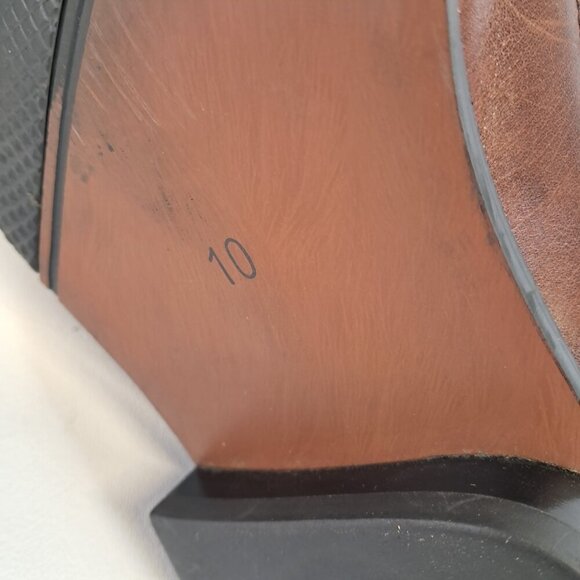 Stacy Adams Dayton Square Toe Lace Up Brown Shoes Size 10 - Picture 16 of 16